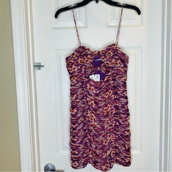 Zara Bodycon Dress Front Cutouts Size XS - Picture 3 of 9